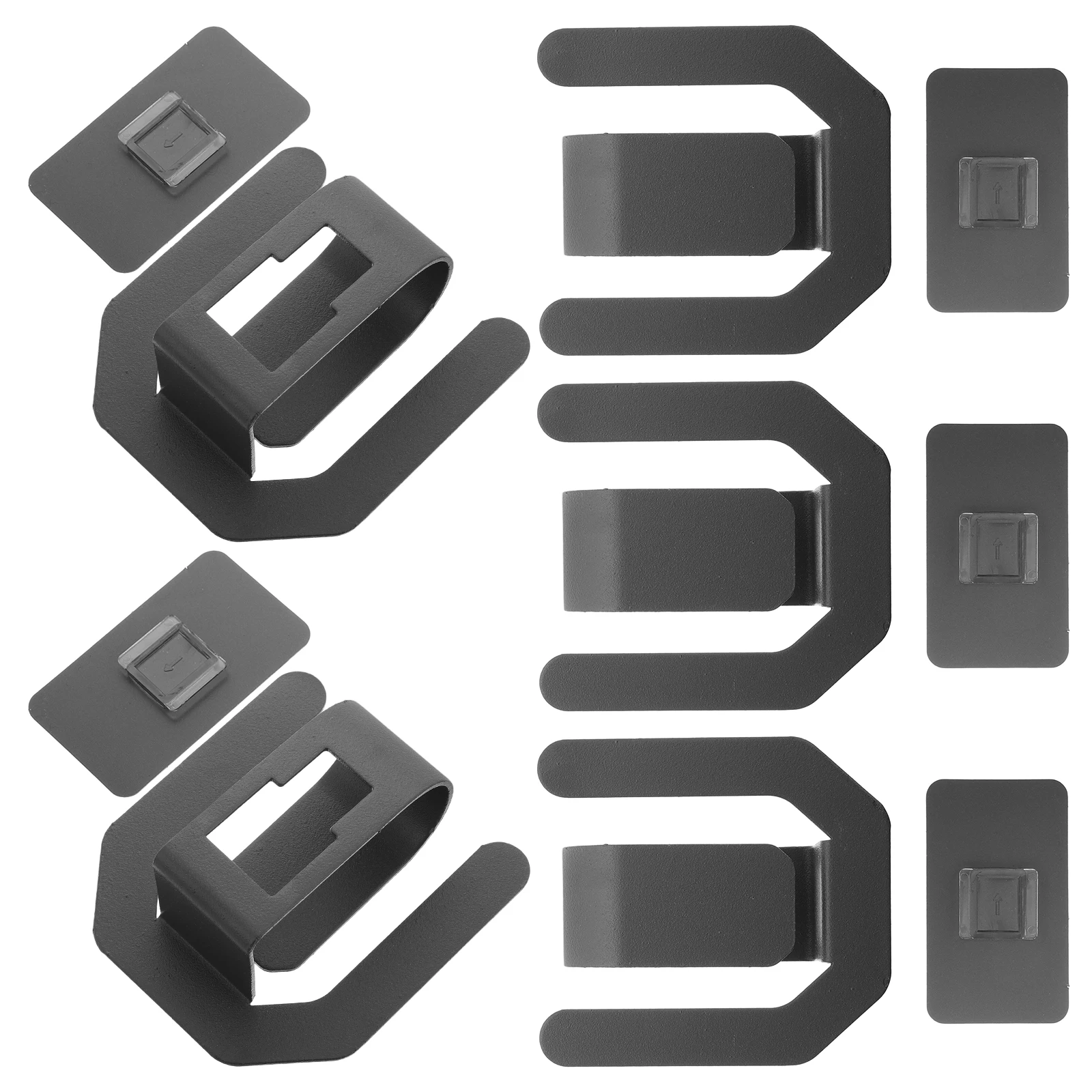 

5pcs Slippers Mounted No Drill Bathroom Storage Hair Dryer Holder Slipper Hanger Grey Adhesive Manual Hooks Shoe