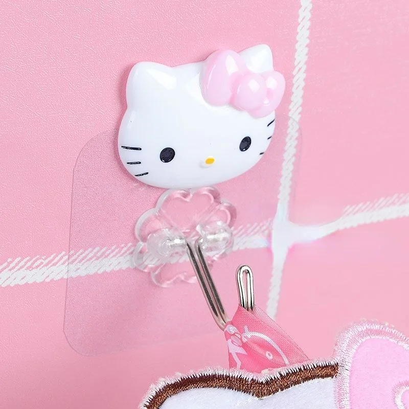 Hello Kitty Hook Strong Adhesive Adhesive Wall Hanging Suction Cup Kitchen Hook Non-marking Paste The Door Without Punching Hook