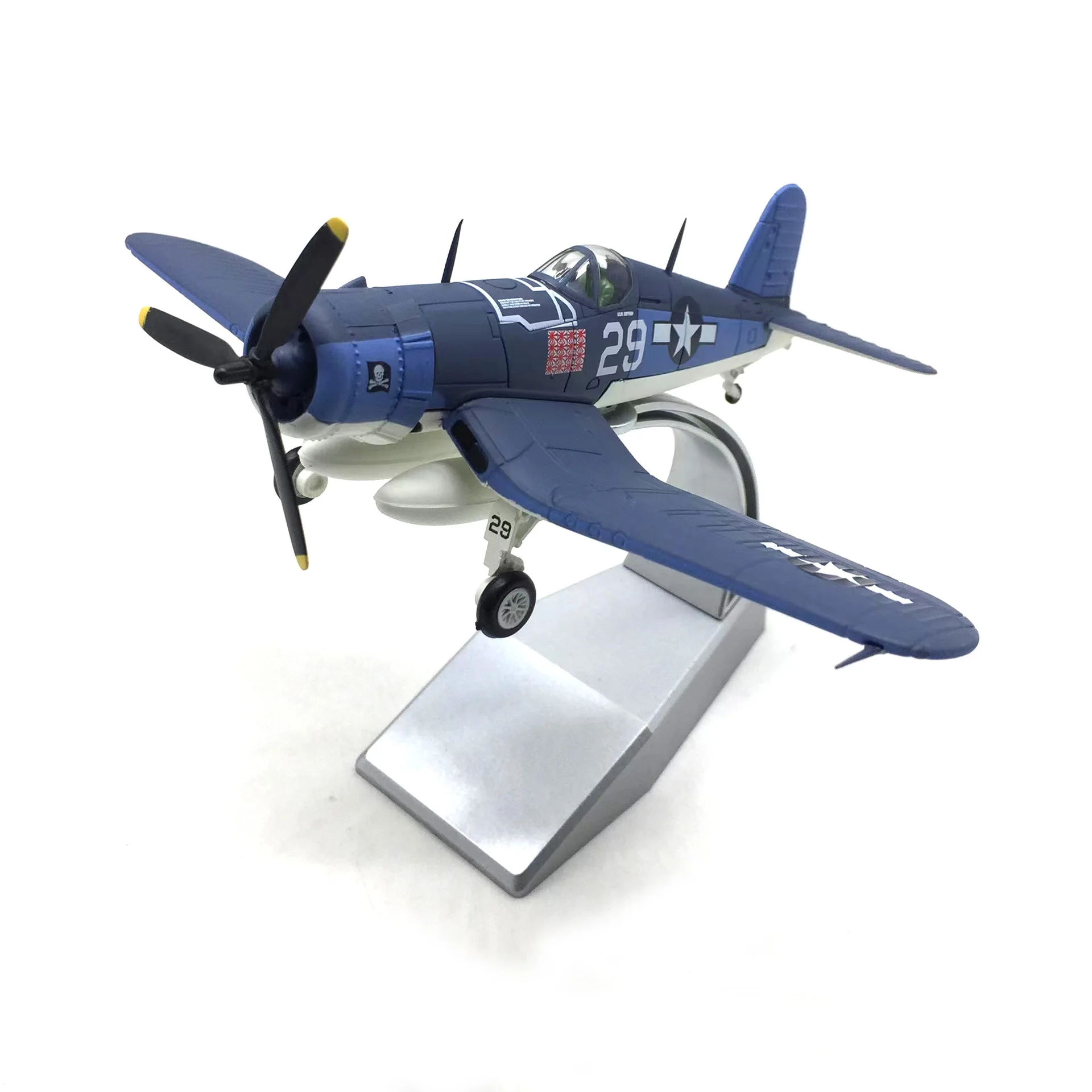 1:72 Modelo de liga de lutador baseado em terra da Marinha dos EUA F4u Corsair Shipboard