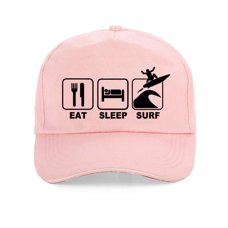 

Eat Sleep Surf забавная кепка с буквами 100% хлопок для женщин и мужчин регулируемые бейсболки Bone унисекс хип-хоп Snapback шляпа Surf