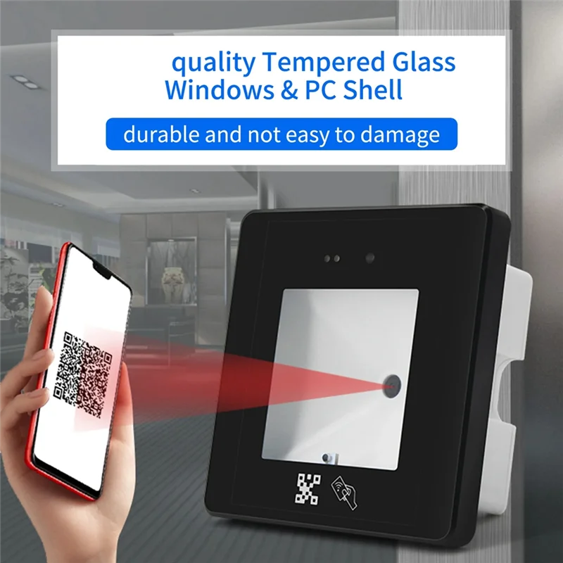 SQPP-Dynamischer QR-Code-Zugangskontrollleser, Zugangskontrolle, RFID-Kartenleser, Barcode-Scanner für Mobiltelefone, einfache Installation, IC