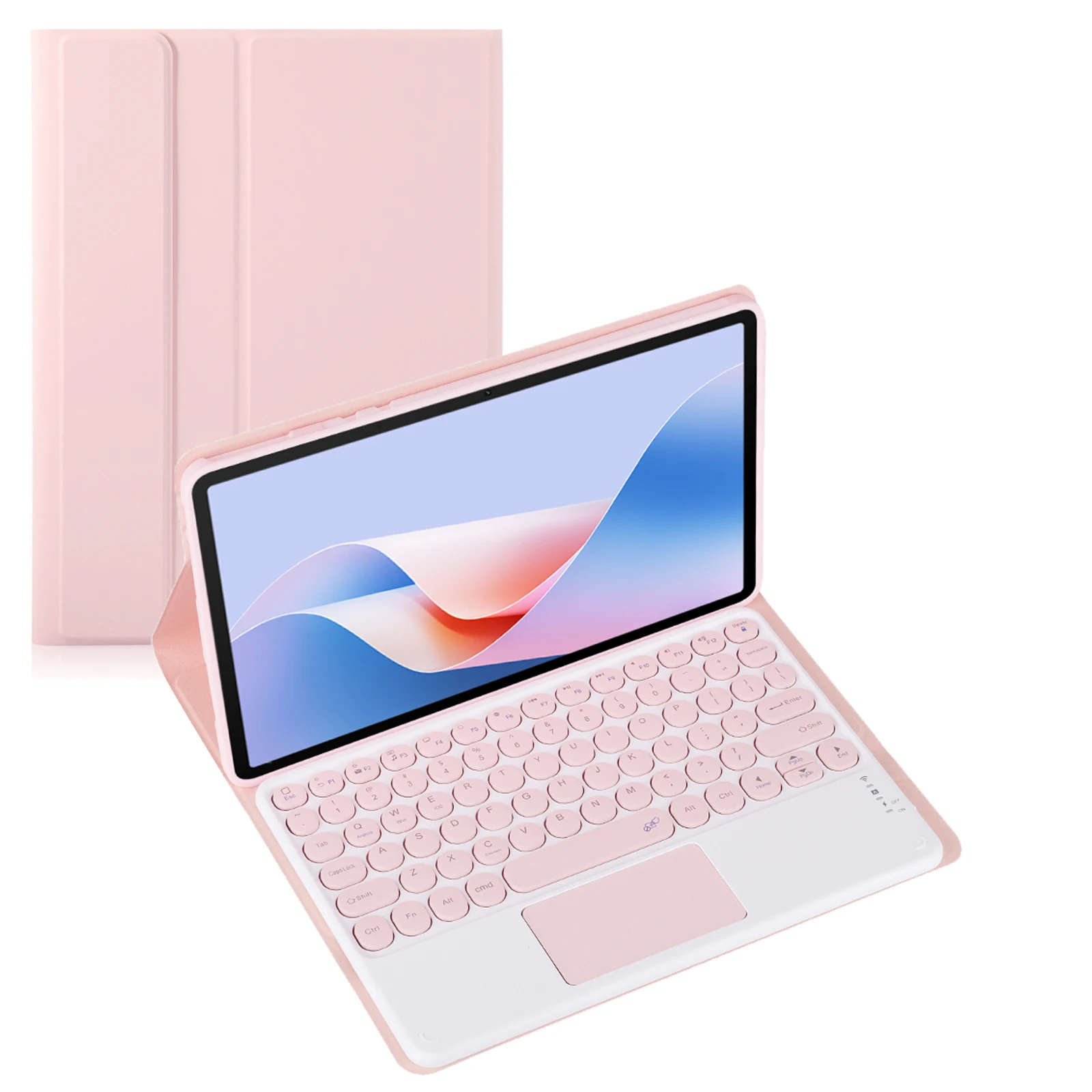 

Case for Lenovo Tab M11/K11 LTE 11Inch 2024 TB330FU Tablet Detachable Bluetooth Round Keycap Keyboard with Case Circular Keycap