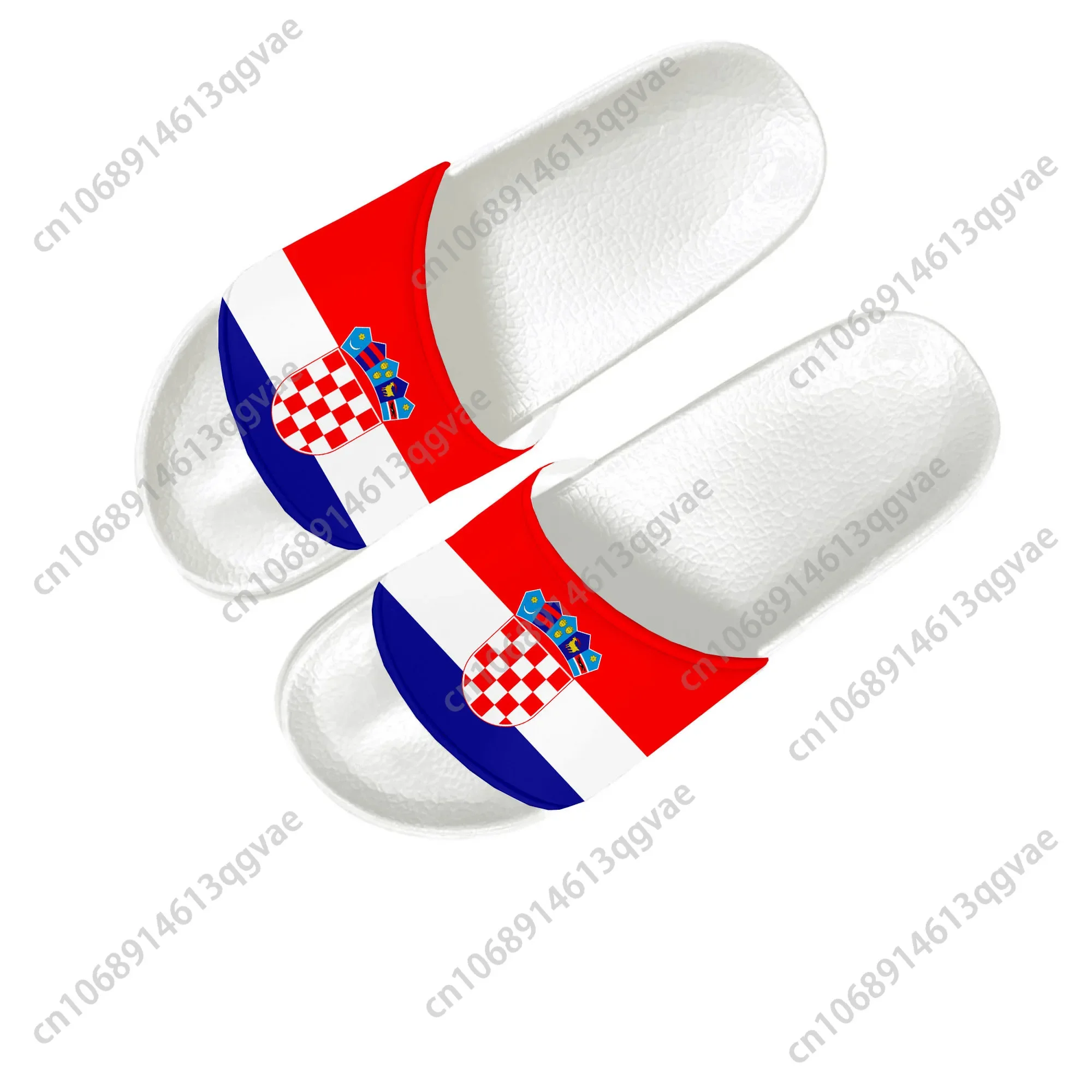 Croatian Flag Slippers Home Water Shoes Men Women Teenagers Croatia Beach Pool Sandals Custom Made Summer Slipper