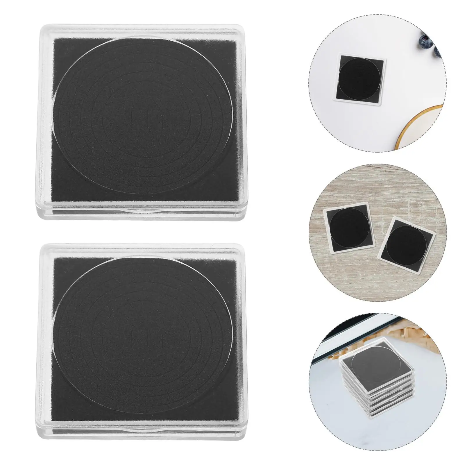 25 Pcs Coin Collection Box Plastic Storage Display Container Clear Holder Organizer Commemorative Supplies Case