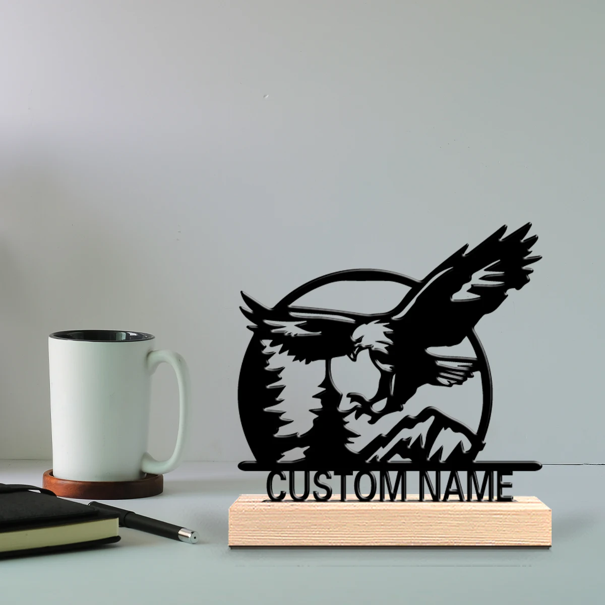 Home Decor Rustic - 1pc Fun Personalized Custom eagle Wooden