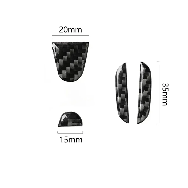 Car Interior Car Steering Wheel Logo Carbon Fiber Sticker Protective Decoration for Honda Civic Dio Crv Fit CR-V Accord Odyssey view 2