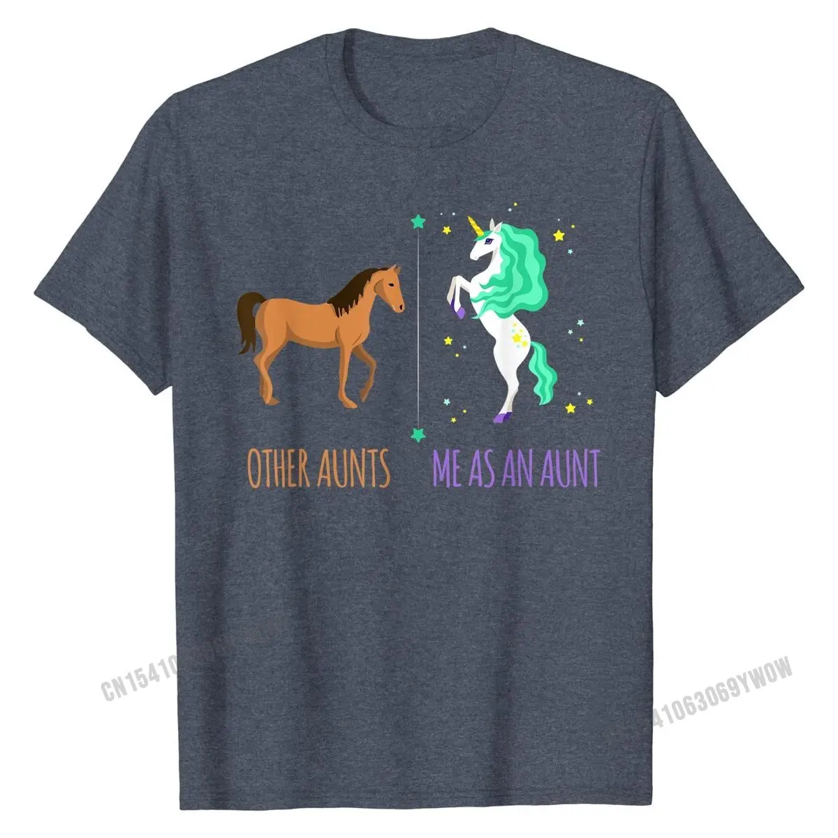 Me As Aunt Other Aunts Horse Unicorn Lover Cute Funny Gift T-Shirt Tshirts Group Popular Cotton Tops Tees Custom for Men