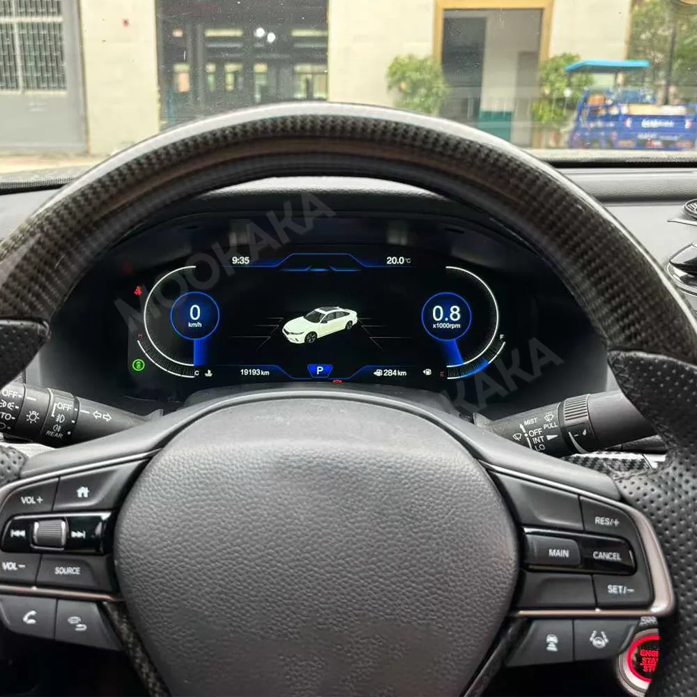 Digital Dashboard For Honda Accord 10 2018 2019 2020 2021 Carplay Car Cluster LCD Meter Virtual Cockpit Digital Instrument Panel
