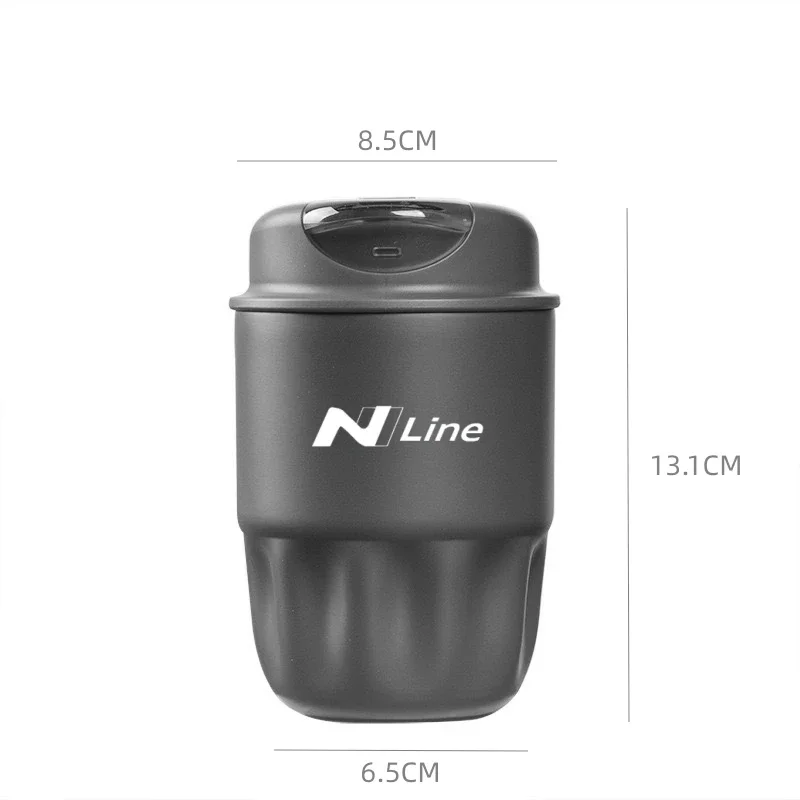 Portable Ice Cup Travel Coffee Mug Spill Proof With Lid Car Thermos Cup For Hyundai N Line Performance Auto Exterior