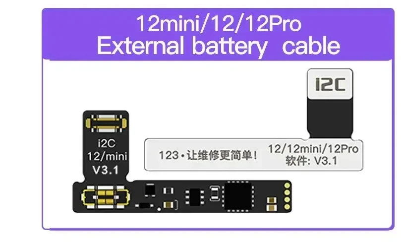 i2C KC01 Battery Repair Programmer for iPhone 8-15 Pro Max Repair Data Error Health Warnning Cycle Times Modify tools sets