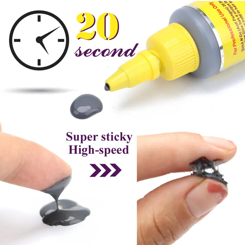 20 Seconds Quick Dry Bonding Glue 3Packs 1Oz Wig Glue Adhesive Hair Bond Glue For Quick Hairstyles Best Lash Glue Eyelash Glue