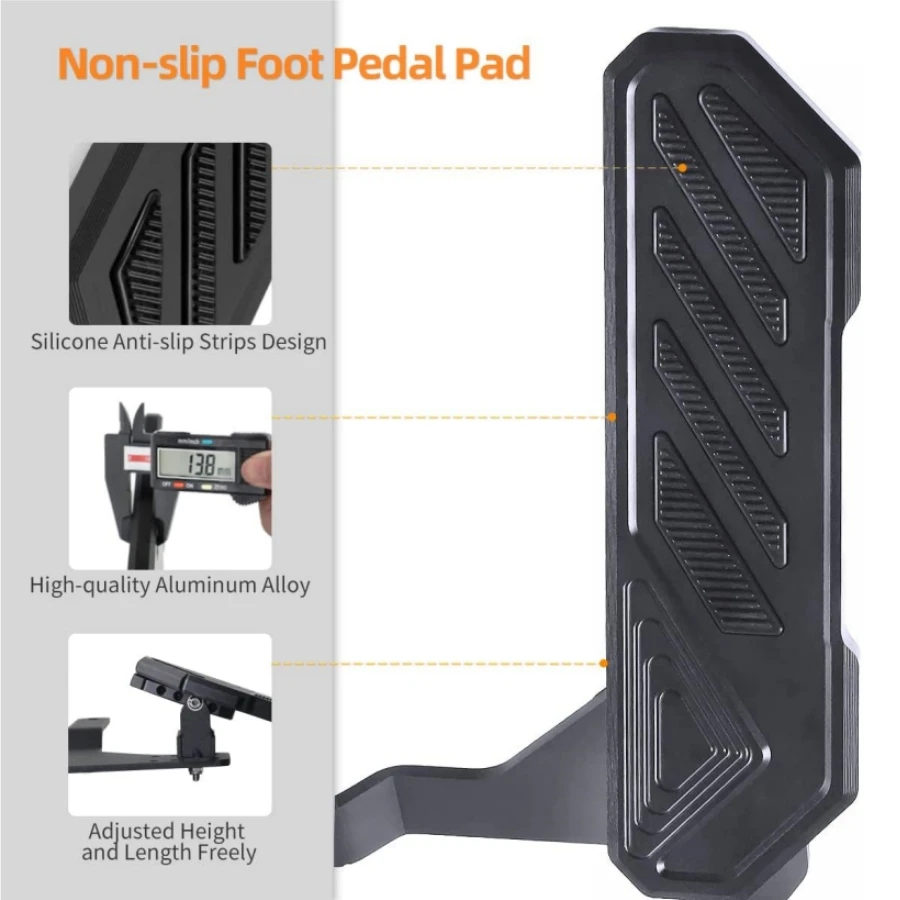 Dla 2007-2023 Jeep Wrangler JK JL JLU 4xe Gladiator JT Dead Pedal Foot Rest Pad Left Side Kick Panel Anti-Slip No Drilling