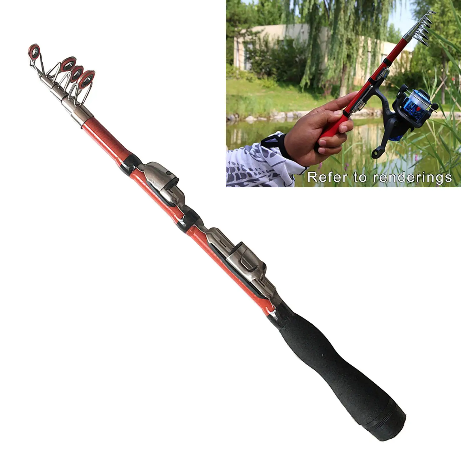 

Carbon Fiber Telescopic Fishing Rod Sea Saltwater Carp Feeder Rod Spinning Pole