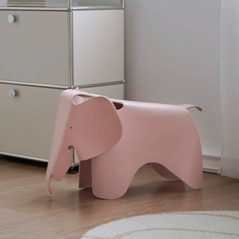 Children Bedroom Stools Elephant Cute Cartoon Plastic Chair Creative Design kindergarten Nordic Toy Stool Living Room Furniture