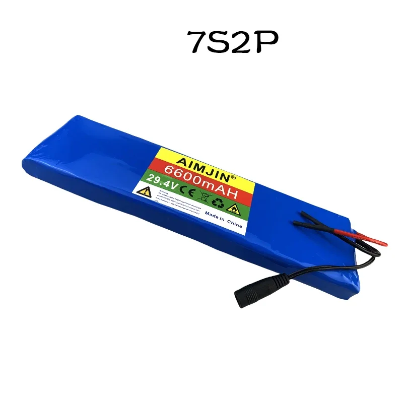 7S2P 29.4V 6600mAh 18650 Battery Lithium Ion Battery For transportation equipment Outdoor Power Supplies etc