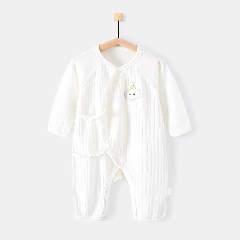 Newborn Clothes Baby Girl Romper 100% Cotton Soft Infant Underwear Sleepwear Long Sleeve Toddler Jumpsuit Climbing Suit A754