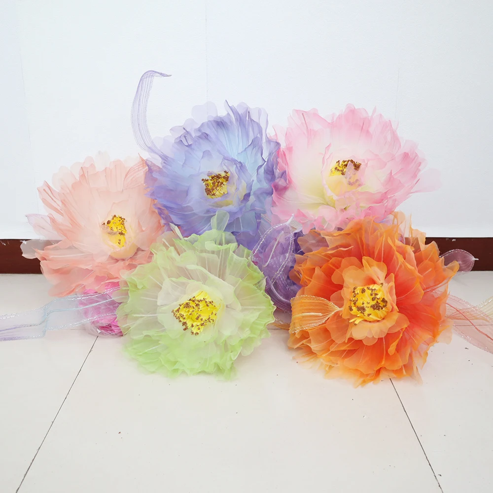 

Искусственный крупномасштабный марлевый пион, имитация цветка, декор для гостиной, фотографический реквизит, свадебное украшение, цветы для шелкографии