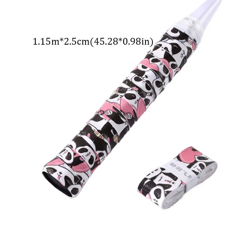 امتصاص العرق تنس الريشة شريط لحام كارون الباندا مقاومة للاهتراء بسرعة ذاتية اللصق قبضة Skidproof عرق الفرقة