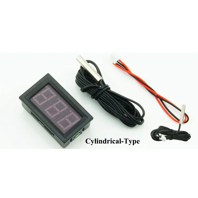 Termometer Digital DC 4-30V dengan Rentang Pengukuran -50 hingga 110 ° C