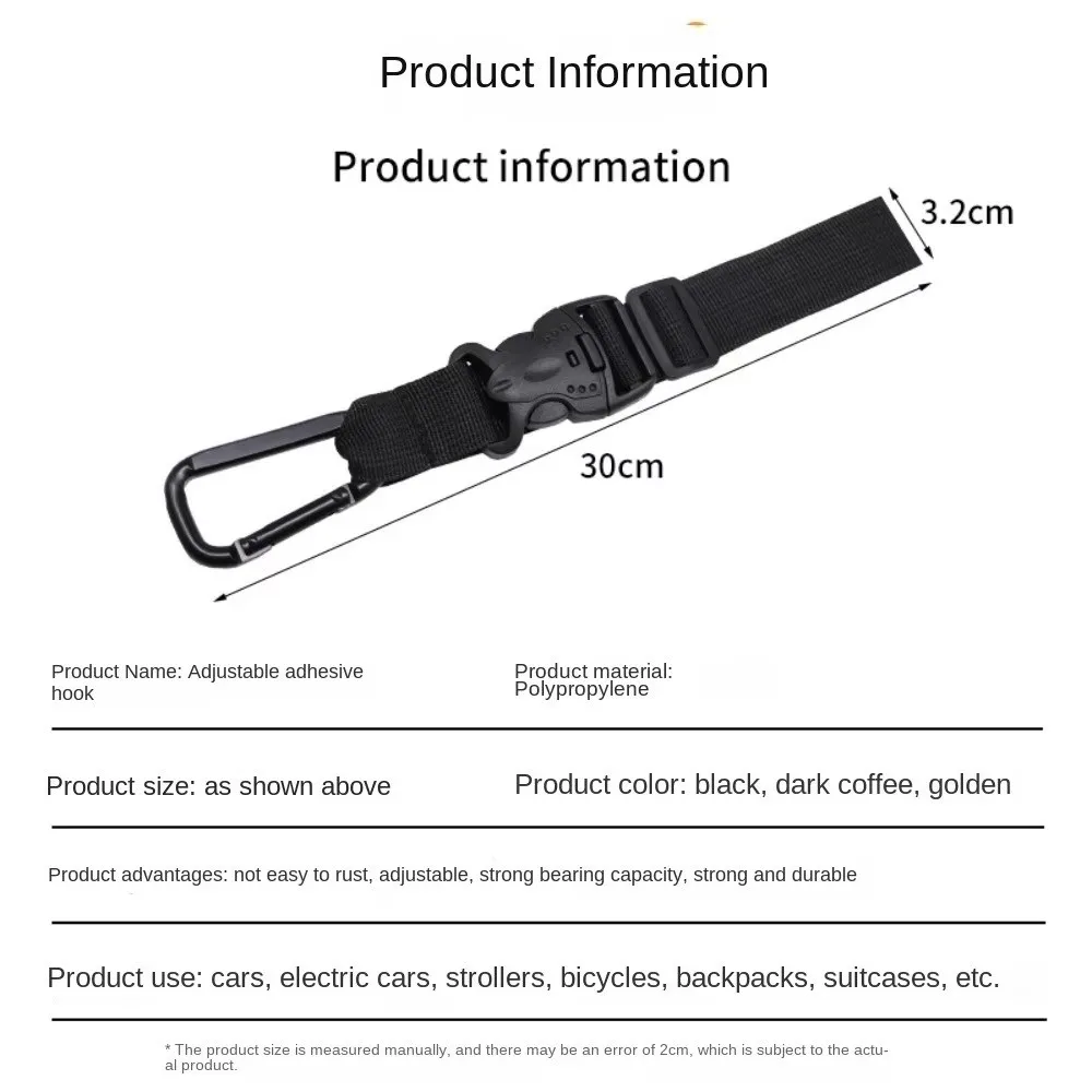 Tali Pengikat Bagasi Sepeda Listrik Universal Baru dengan Gesper Nilon, Tali Gantung yang Dapat Disesuaikan, Aksesoris Sepeda Listrik