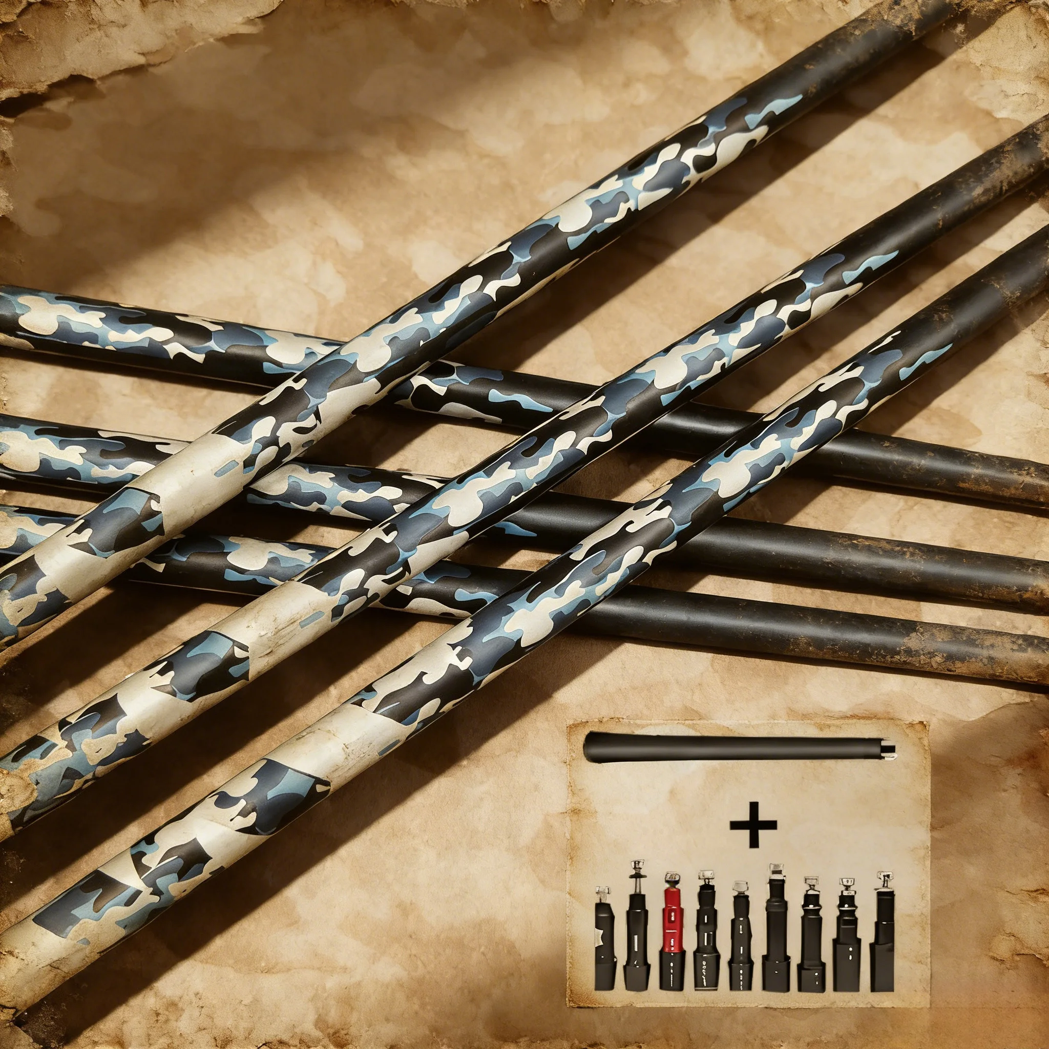 extremely-stylish-camouflage-carbon-fiber-golf-club-shafts-suitable-for-driver-clubs-and-3-5-fairway-woods