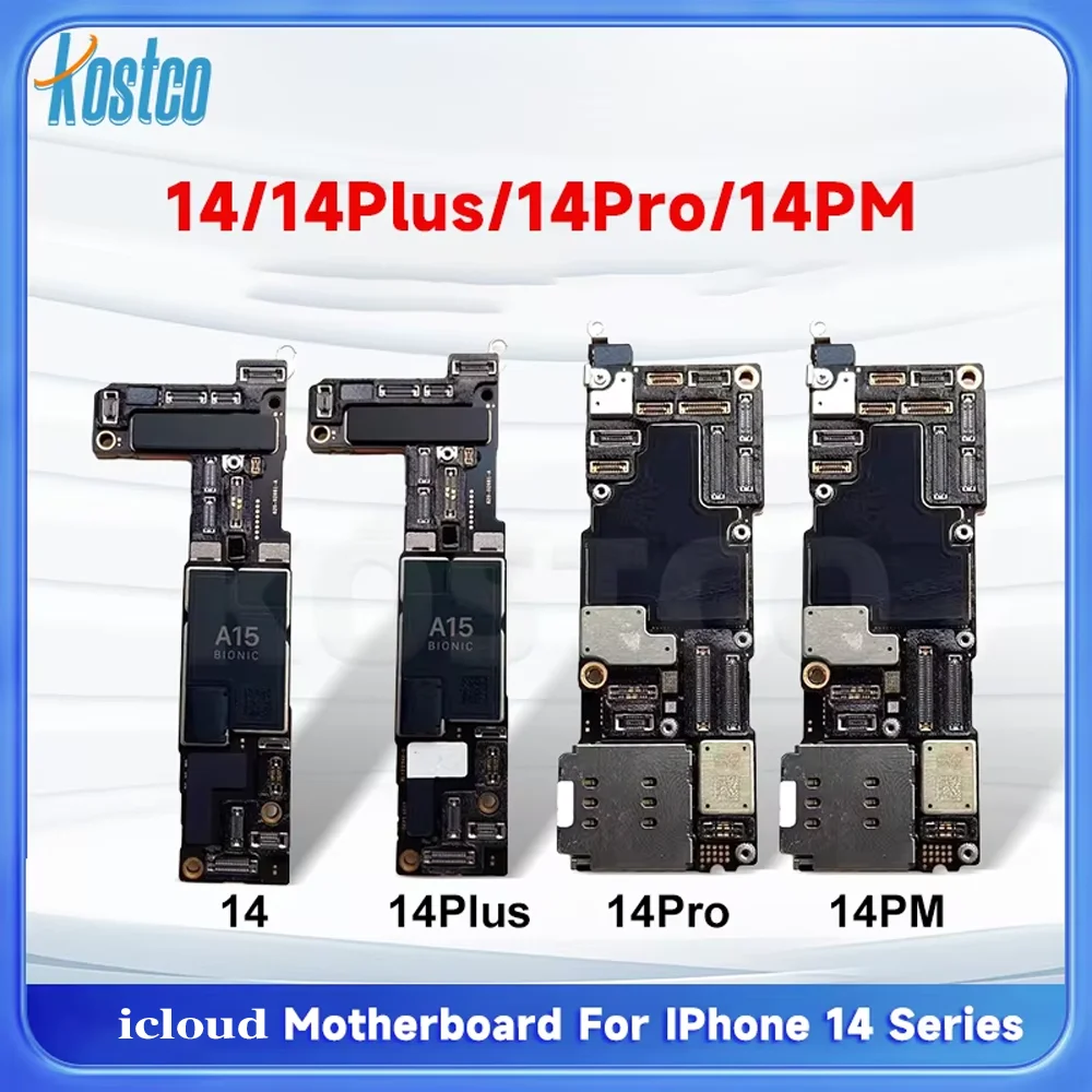 لوحة أم ICloud مقفلة لهاتف IPhone 14 14 Pro Max 14PLUS تعمل على لوحة المنطق LCD اختبار إصلاح مهارة الممارسة اللوحة الرئيسية