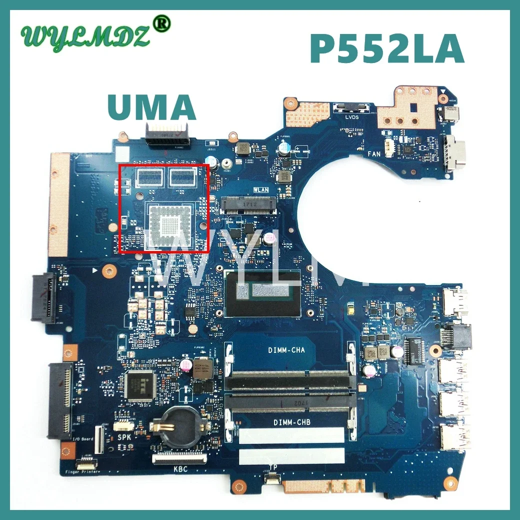 

P552LA i3/i5CPU PM / UMA Laptop Mainboard For Asus P552LJ PE552LJ PRO552LJ PX552LJ PE552LA PX552LA PRO552LA Motherboard Tested