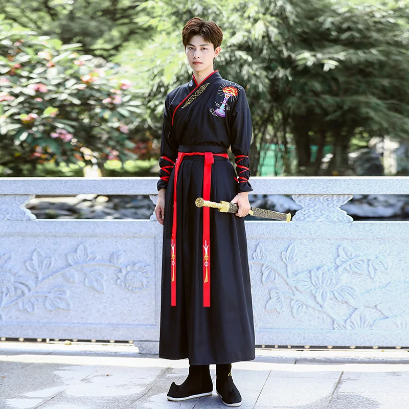 Newly Improved Ancient Costume Hanfu Male Female Immortal Martial Arts Suit Cosplay Costume Chinese Style Traditional Clothing view 3
