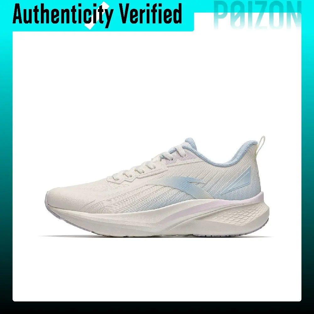 ANTA Lingfeng 2 Running Shoes Women's Low-top Ivory White/Water Sky Blue 922645544-4