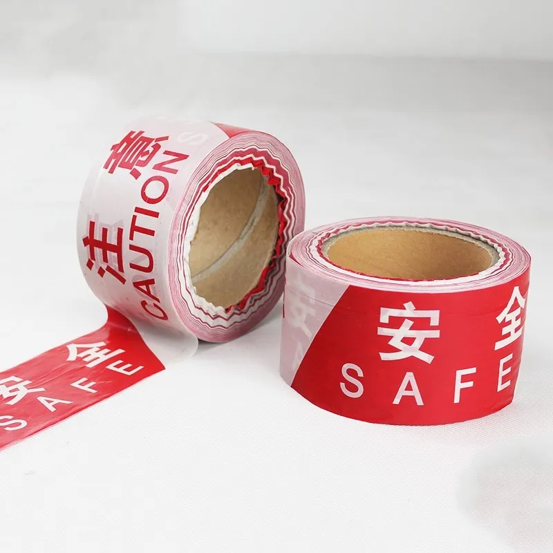 1pc disposable PE warning tape  Engineering isolation belt guardrail belt  Road construction isolation warning line