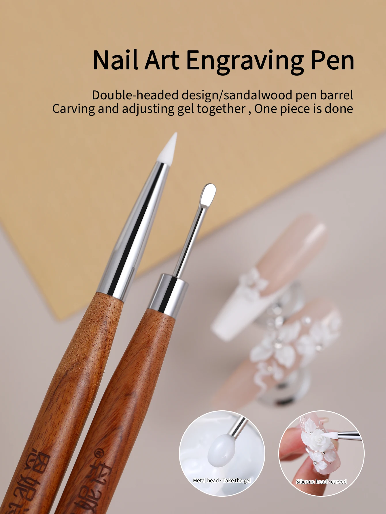 Workshop Tools For Carpentry - Nail Art Dual Head Carving Pen,