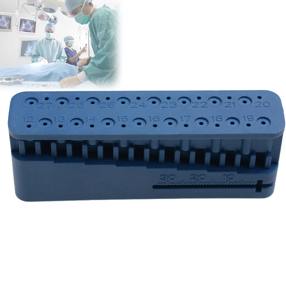 AZDENT Dental Endodontie Lineal Endo Wurzelkanalfeile Blockdateien Messtisch Zahnmedizin Werkzeuge Instrument – Detail 1