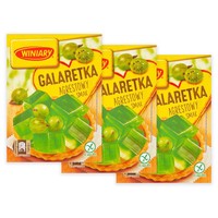 Winiary gooseberry jelly flavor 71 G x 3 pieces