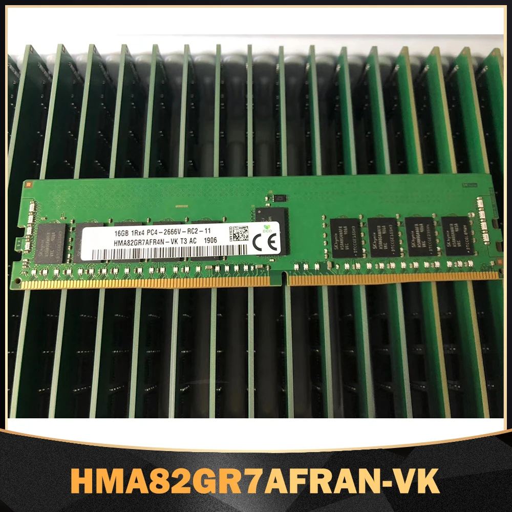 

1PCS High Quality 16GB RAM 16G 1RX4 DDR4 PC4-2666V ECC REG For SK Hynix Memory HMA82GR7AFRAN-VK