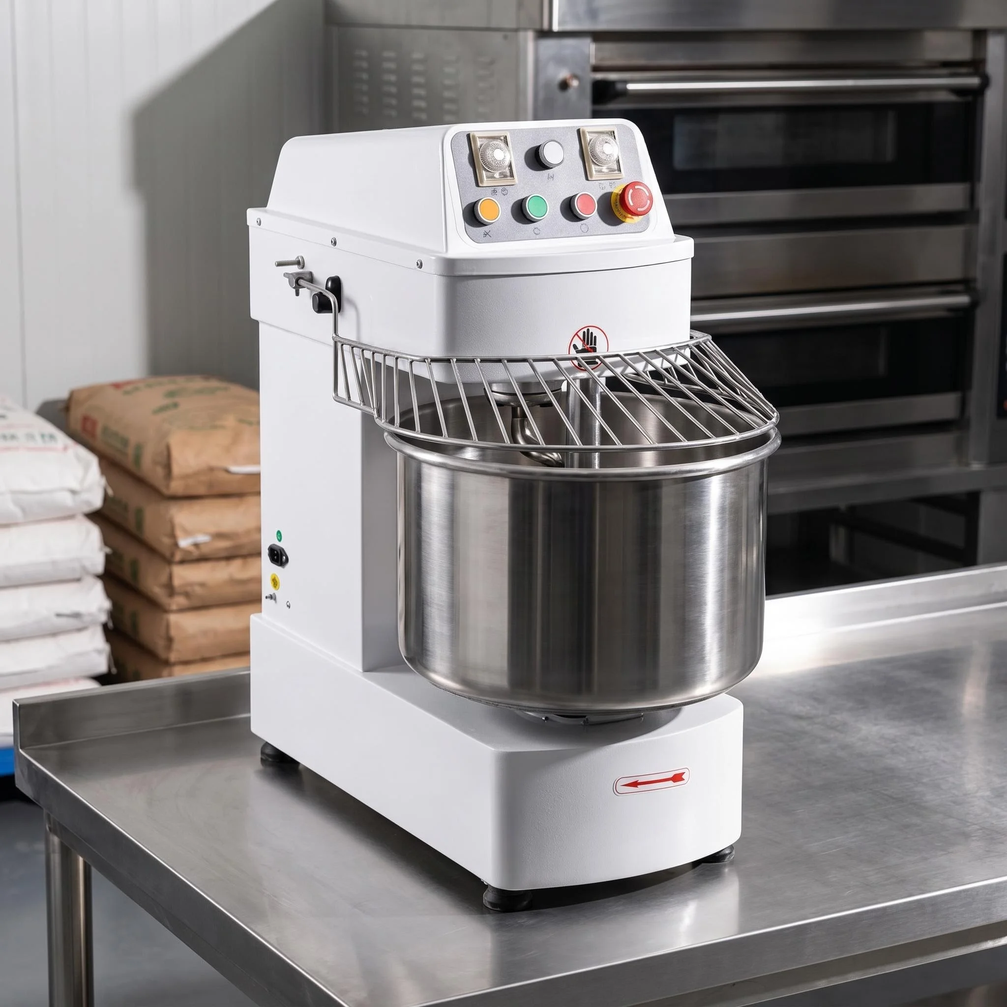 Bakery Equipment Commercial Spiral Dough Mixer 20L Bread Dough Kneading Machine For Bakery Shop Pizza Restaurant Hotel Kitchen