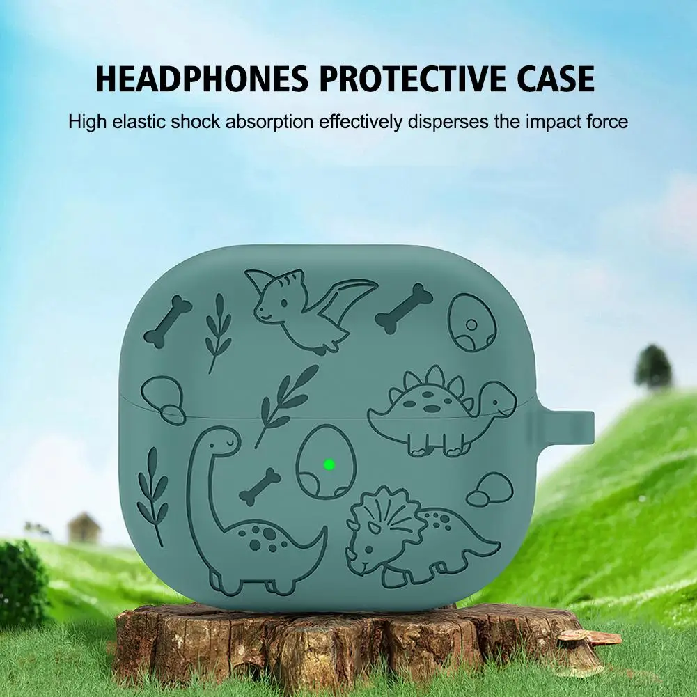 Soft clear TPU Case for galaxy buds 3 pro buzz buds3 pro cases with keychain silicone protector for samsung buds 3 pro fund C7B1