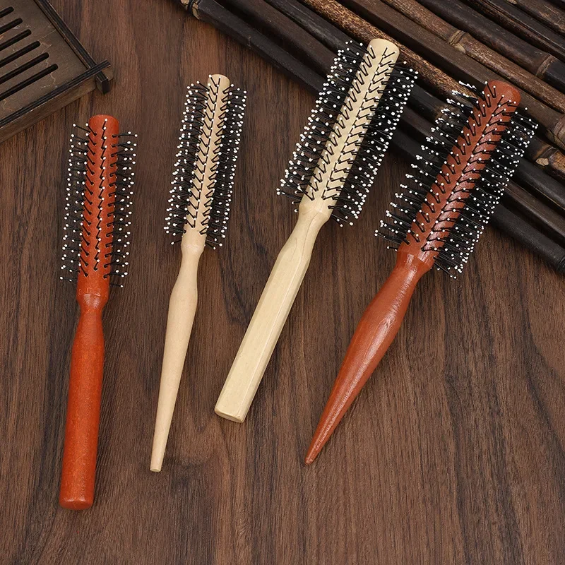 Professional Round Tube Rolling Comb for Hair Styling