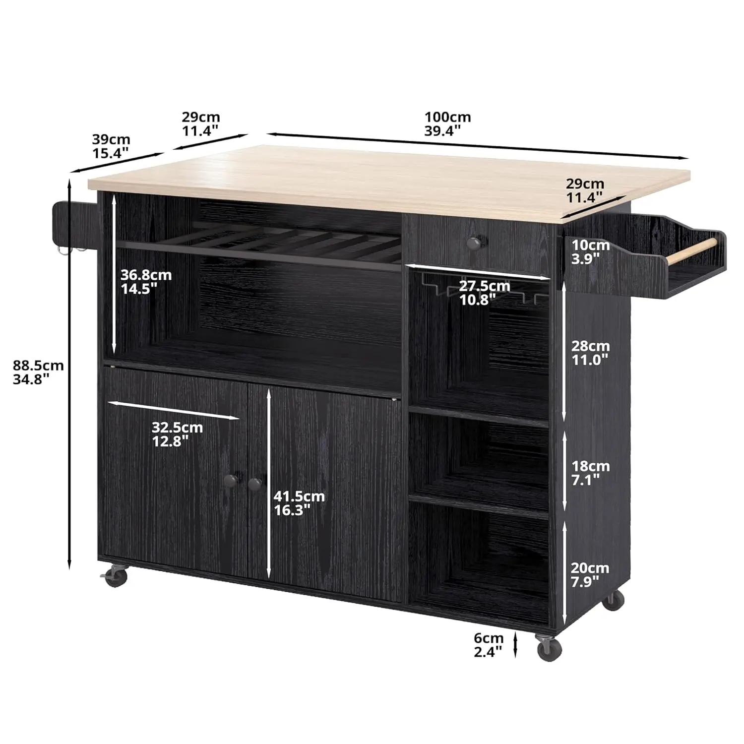 Thumbnail 2 - #14 Rolling Kitchen Islands List of Top Picks