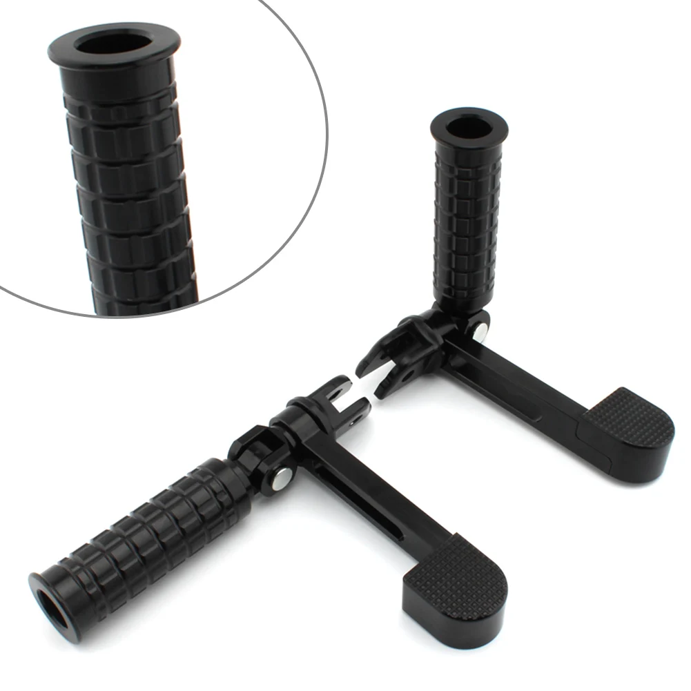 1Set Aluminum Motorbike Foot Pegs Heel Support Heel Foot Rest Pegs For Harley Softtail Fatboy FLDE FLFB FLHC FXBB FXBR FXFB FXLR