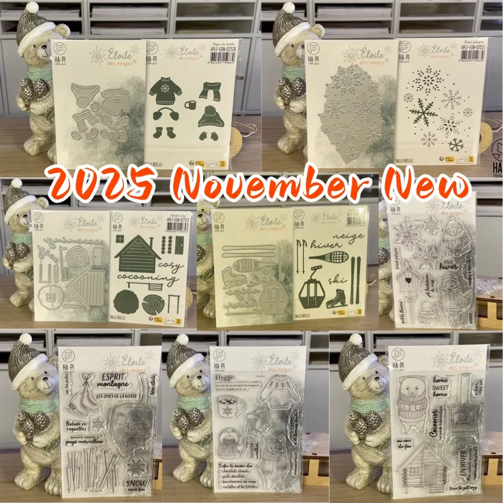 

Christmas Snowflake Stamp Metal Cutting Dies Scrapbook Diary Decoration Stencil Embossing Template DIY Greeting Card Handmade