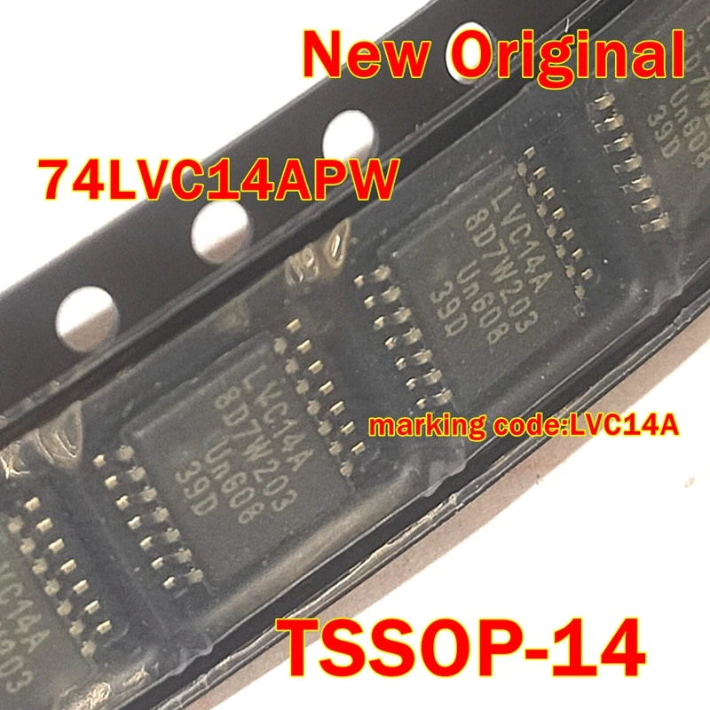 

1pcs to 100pcs 74LVC14APW TSSOP-14 New Original marking code:LVC14A Hex inverting Schmitt-trigger with 5V tolerant input
