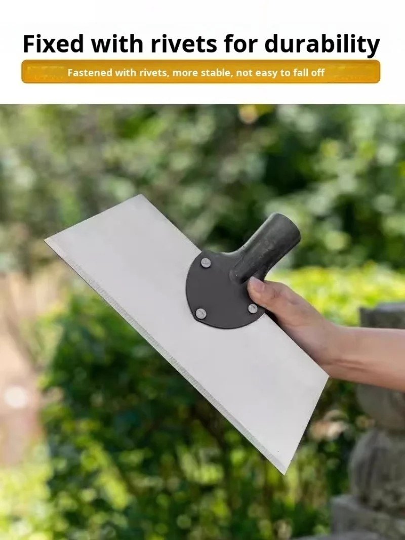 Sharp manganese steel manure shovel knife with handle for household and agricultural use