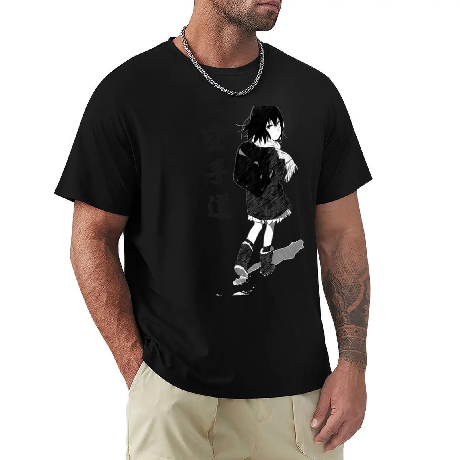 Erased : Kayo fanart ! T-Shirt Big and Tall Solid Color T-Shirt
