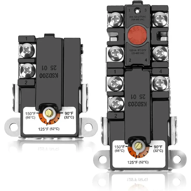 A84X-For Most For Water Heater Compatible Electric Water Heater Thermostat, For Double Heater Replacement Part