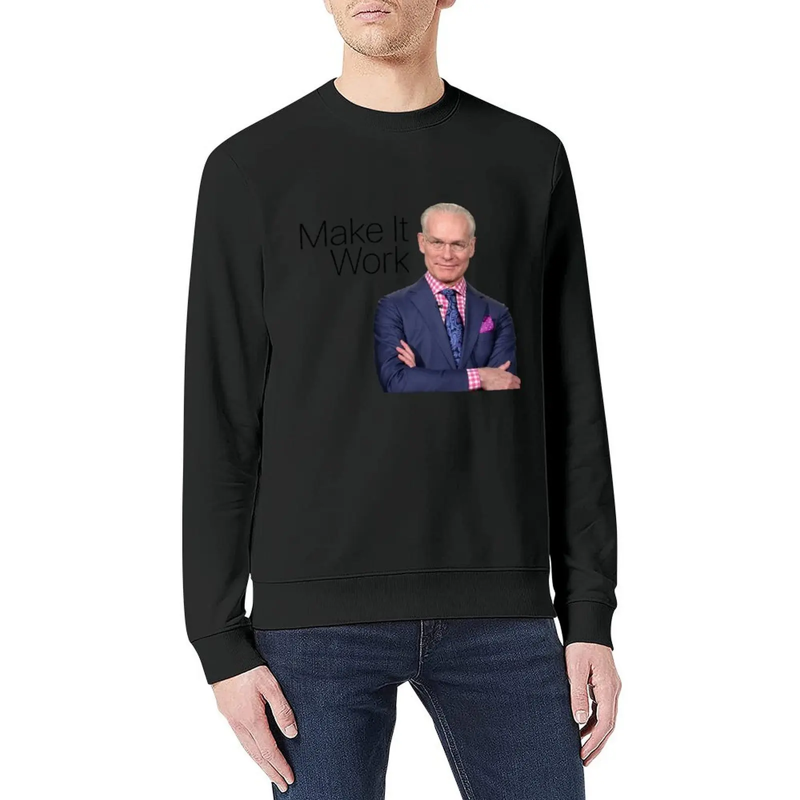 Make It Work- Tim Gunn Pullover mens clothes korean clothes mens clothing autumn clothes hooded sweatshirt for men