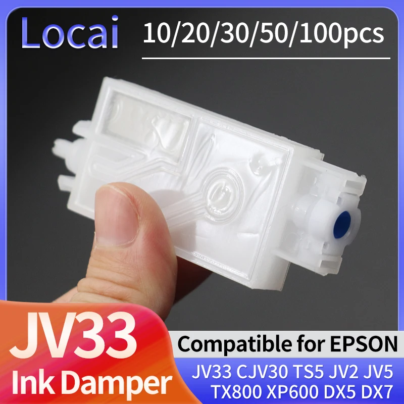 10/20/30/50/100pcs DX5 Dx7 Ink Damper For Epson XP600 Mimaki TS3 JV33 CJV30 TS5 JV2 Galaxy Inkjet Printer Dumper Filter Solvent