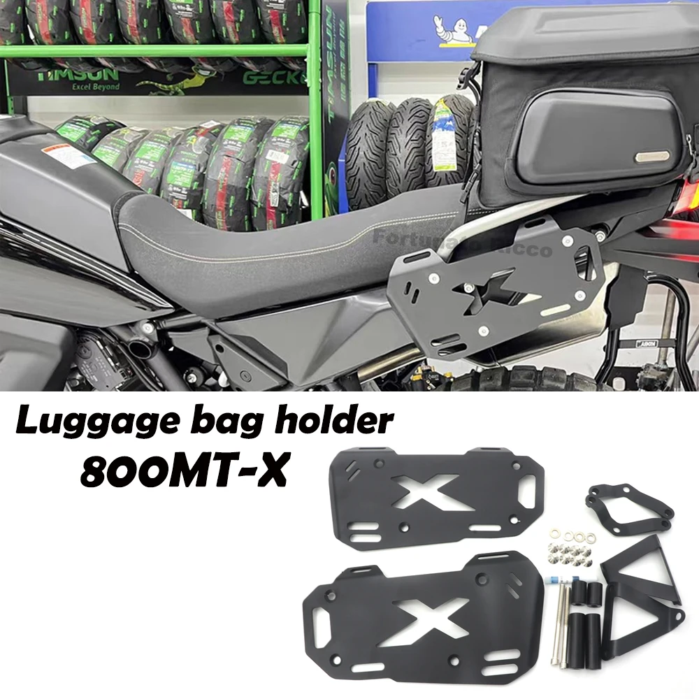 

For CFMOTO 800MT-X 800MTX Motorcycle Luggage Rack Side Pocket Brackets Side Bag Bracket Side Luggage Carrier Mount Holder