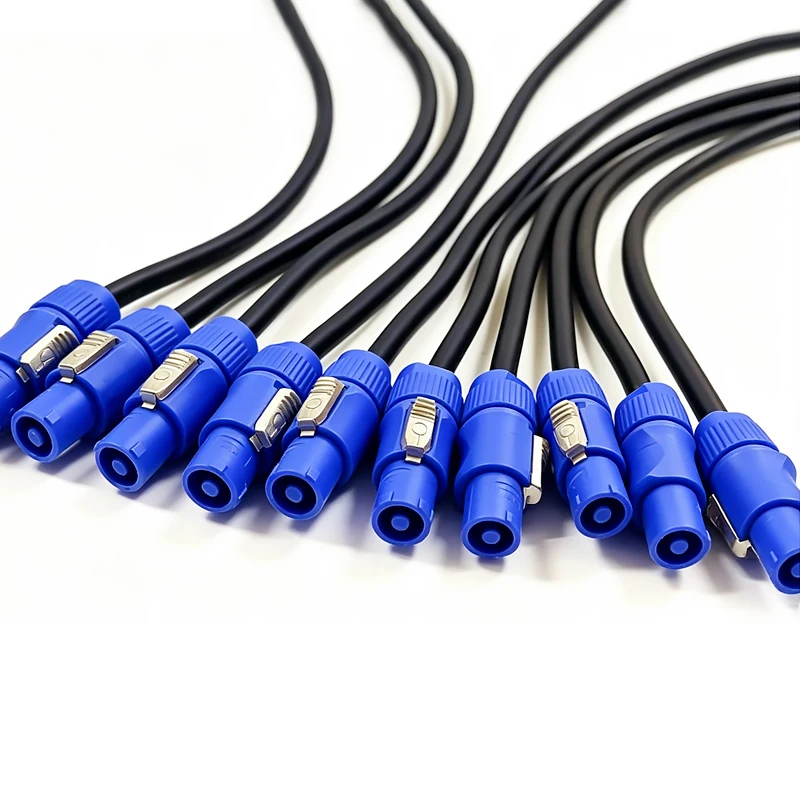 0.5/1/1.5/2/3/5/8/10M PowerCON Type Cable 3x1.5mm², Single Phase Power Extension Lead for Stage Lighting LED Event and DJ Setup