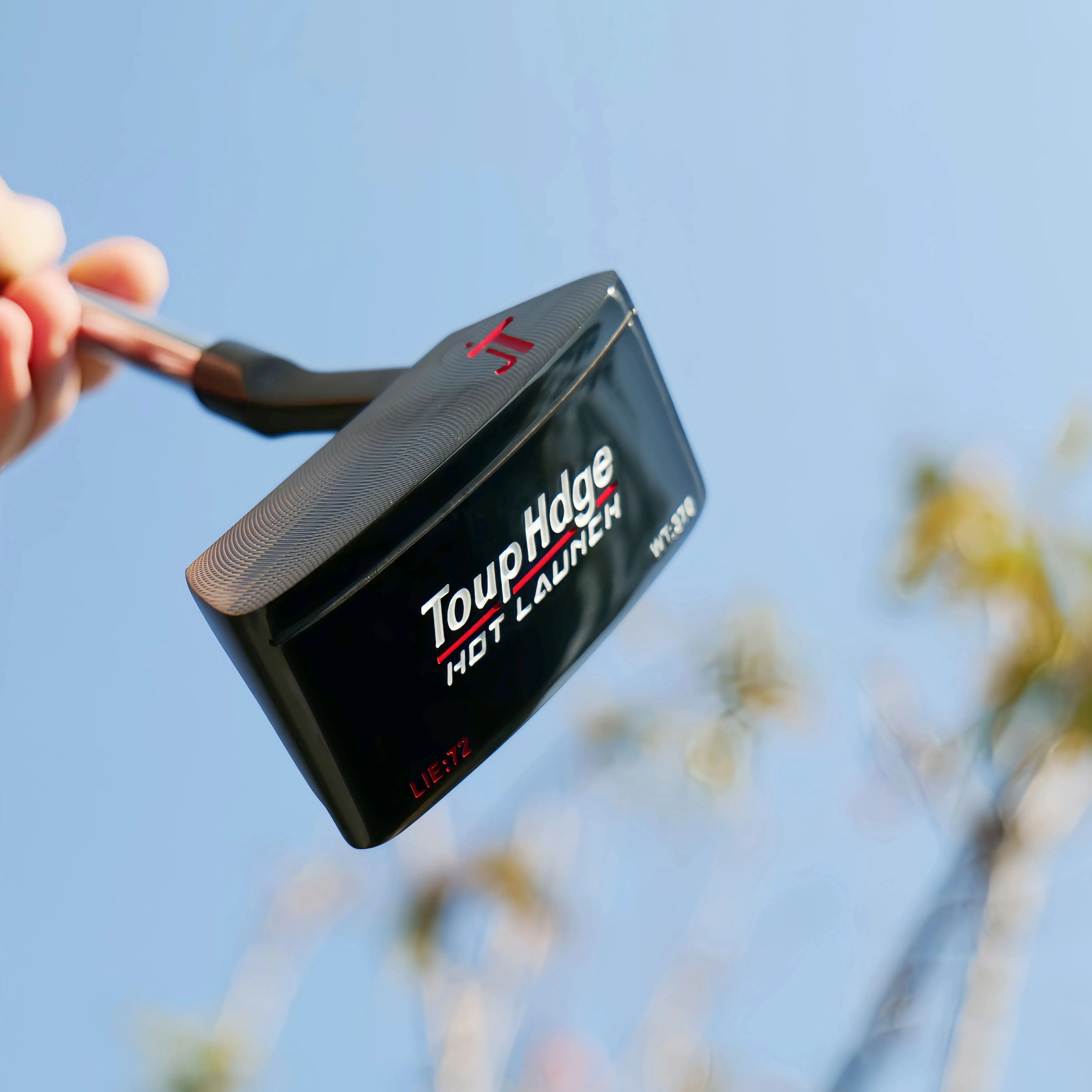 Toup Hdge Hot Launch Golf Mini Mallet Putter Head Weight: 370g/ Lie Angle: 72° Stable and Solid Putting Feel/ Smoother Rolling