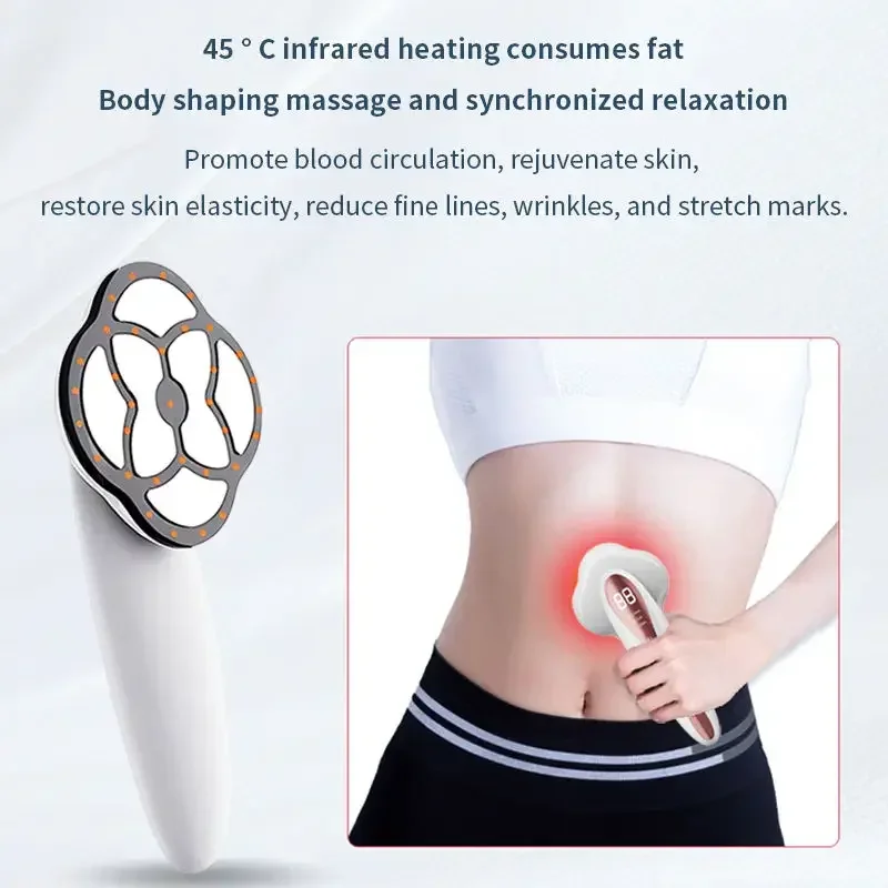 الاستخدام المنزلي معدات التجميل اللاسلكية الدهون الموقد الأشعة تحت الحمراء التدفئة فقدان الوزن مدلك RF EMS مايكرو الحالي آلة تخسيس الجسم